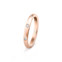 Tendrement Etoiles Wedding Band with Diamonds