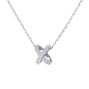 Jeux de Liens Pendant White Gold Diamond 0.11ct | 082215