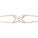Jeux de Liens Bracelet Rose Gold Diamonds 0.01ct | 082933