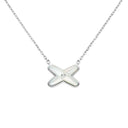 Jeux de Liens Pendant White Gold Mother-of-Pearl Diamond 0.01ct | 083161