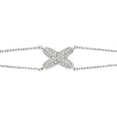 Jeux de Liens Harmony Bracelet White Gold Diamonds 0.23ct 15.5-17.5cm | 083220