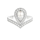 Joséphine Aigrette Ring White Gold Pearl Diamond | 083289