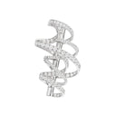 Torsade White Gold Diamond Brooch | 084164