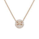 Jeux de Liens Harmony Small Model Pendant Rose Gold Diamond 0.32ct | 084221
