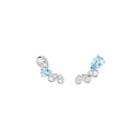 Ronde d'Aigrettes Earrings White Gold Aquamarines Diamonds | 084377