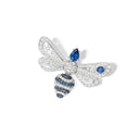 Abeille Brooch White Gold Sapphire Diamonds | 084447