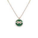 Jeux de Liens Harmony Medium Model Pendant Rose Gold Malachite Diamond | 084682