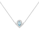 Joséphine Aigrette Pendant White Gold Aquamarine Diamond 0.79ct | 085144