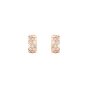 Bee Hoop Earrings Rose Gold Diamonds 2.23ct | 085405