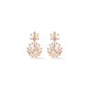 Bee Motif Earrings Rose Gold Diamonds 3.58ct | 085407