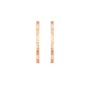 Bee Motif Hoop Earrings Rose Gold | 085446