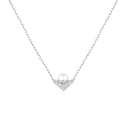 Joséphine Aigrette Pendant White Gold Pearl Diamond 0.65ct | 085788