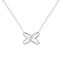 Jeux de Liens Pendant White Gold Diamond 0.02ct | 085860