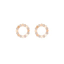 Bee Motif Earrings Rose Gold Diamonds 0.21ct 13mm | 085971