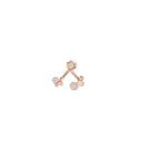 Bee Motif Earring Rose Gold Diamonds 0.18ct | 086021