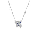 Bee de Chaumet Small Model Pendant White Gold Sapphire Diamond 0.83ct | 086075