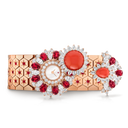 Ludo Secret Watch in 18K Rose Gold with Gemstones