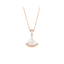 Divas' Dream Necklace Belle Vante Ethical Rose Gold Diamonds Mother of Pearl