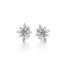 Ghirlanda Earrings in 18k White Gold with White Diamonds