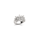 Ghirlanda Ring in 18k White Gold with White Diamonds