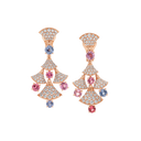 Divas' Dream Earrings Belle Vante Ethical Rose Gold Diamonds Spinels