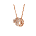 Serpenti Viper Necklace Belle Vante Ethical Rose Gold Pavé Diamonds