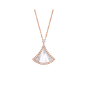 Divas' Dream Necklace Belle Vante Ethical Rose Gold Diamonds Mother of Pearl