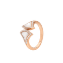 Divas' Dream Ring Belle Vante Ethical Rose Gold Diamonds Mother-of-Pearl