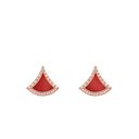 Divas' Dream Earrings Belle Vante Ethical Rose Gold Carnelian Diamonds