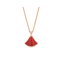 Divas' Dream Necklace Belle Vante Ethical Rose Gold Diamonds Carnelian
