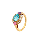 Allegra Ring Belle Vante Ethical Yellow Gold Multicolor Diamond