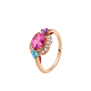 Allegra Ring Belle Vante Ethical Rose Gold Multicolor Diamond
