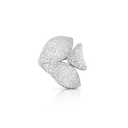 Three Leaves Ring in White Gold