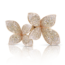 Double Flower Ring in Rose Gold