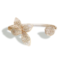 Giardini Segreti Bracelet in 18k Rose Gold with White and Champagne Diamonds