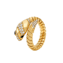 Serpenti Tubogas Ring Belle Vante Ethical Yellow Gold Diamonds Onyx