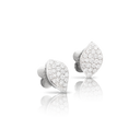 Petit Garden Diamond Stud Earrings in White Gold