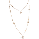 Figlia dei Fiori Sautoir in 18k Rose Gold with White and Champagne Diamonds
