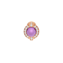 Tubogas Single Earring Belle Vante Ethical Rose Gold Amethyst Diamonds