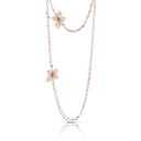 Giardini Segreti Sautoir in 18k Rose Gold with White and Champagne Diamonds