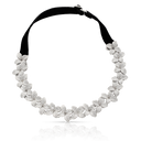 Goddess Garden Choker Combination in 18k White Gold with White Diamonds