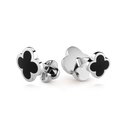 Pure Alhambra Cufflinks in 18K White Gold with Onyx