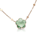 Bon Ton Necklace in 18k Rose Gold with Prasiolite and Diamonds