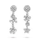 Folie des Prés Earrings in 18K White Gold with Diamonds