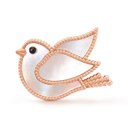Lucky Animals Dove Clip in 18K Rose Gold with Mother-of-Pearl