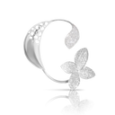 Giardini Segreti Ear Cuff in 18k White Gold with White Diamonds