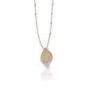 Aleluiá Necklace in 18k Rose Gold with White and Champagne Diamonds