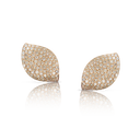 Aleluiá Earrings in 18k Rose Gold with White and Champagne Diamonds