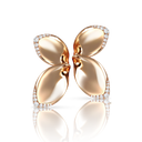 Giardini Segreti Earrings in 18k Rose Gold with White Diamonds