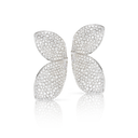 Giardini Segreti Earrings in 18k White Gold with White Diamonds